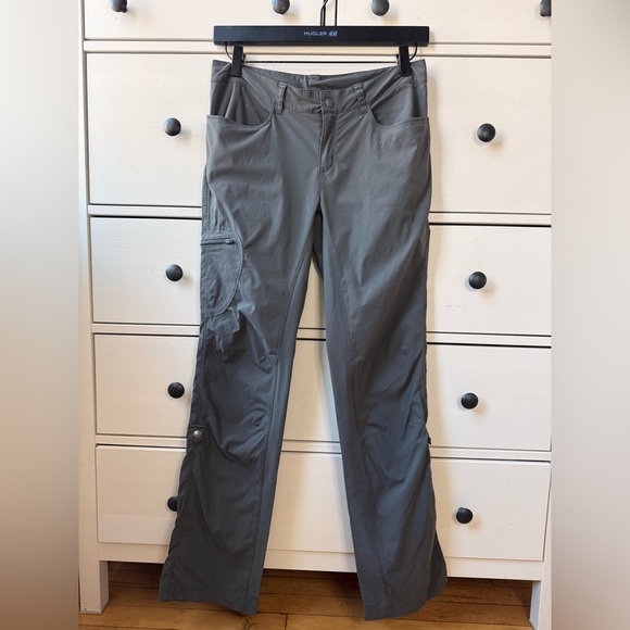 Patagonia Pants - Patagonia Women’s Size 8/S Gray Hiking Cargo Pants Roll Tab Outdoor Trail